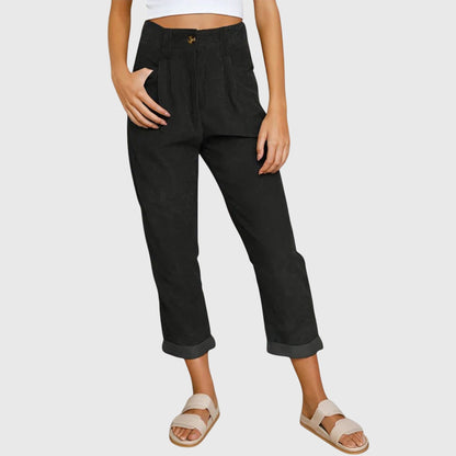 Lavisa - Modern Corduroy Wide Leg Pants