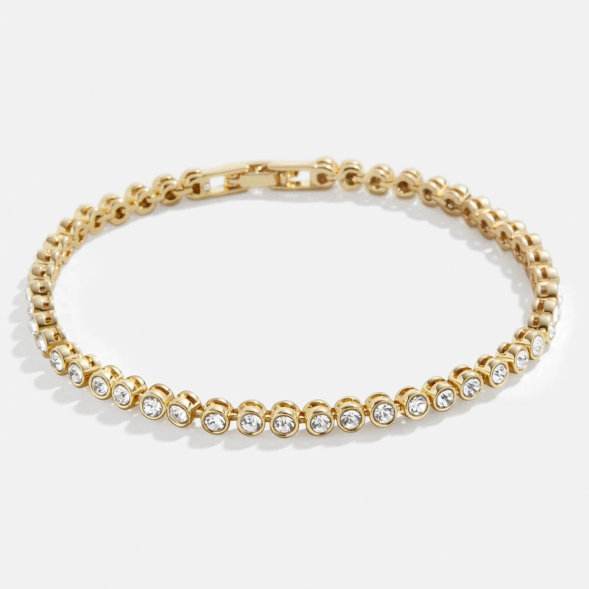 Lavisa - Amalie Bezel Crystal Tennis Bracelet - On-Model & Scale View