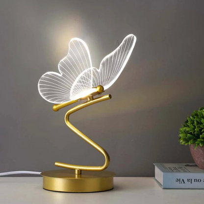 Lavisa Nordic Butterfly LED Table Lamp casting soft ambient glow (View 4)