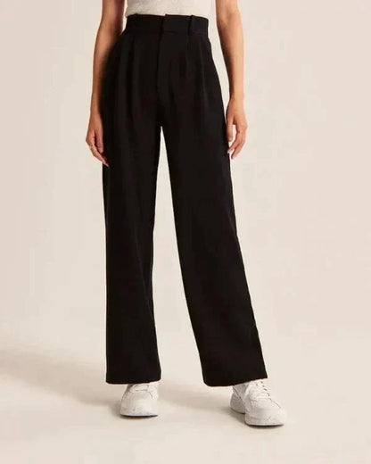 Lavisa - Women's Flowy Wide Leg Dress Pants - High Waist Tailored Trousers