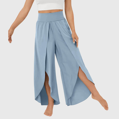 Lavisa - Women's Flared Pants with Built-In Shorts