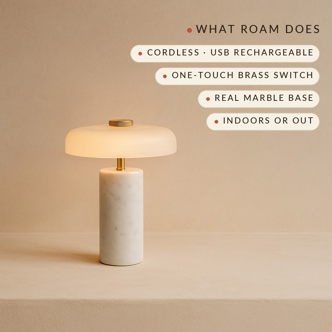 Lavisa - Solid Marble Cordless Lamp