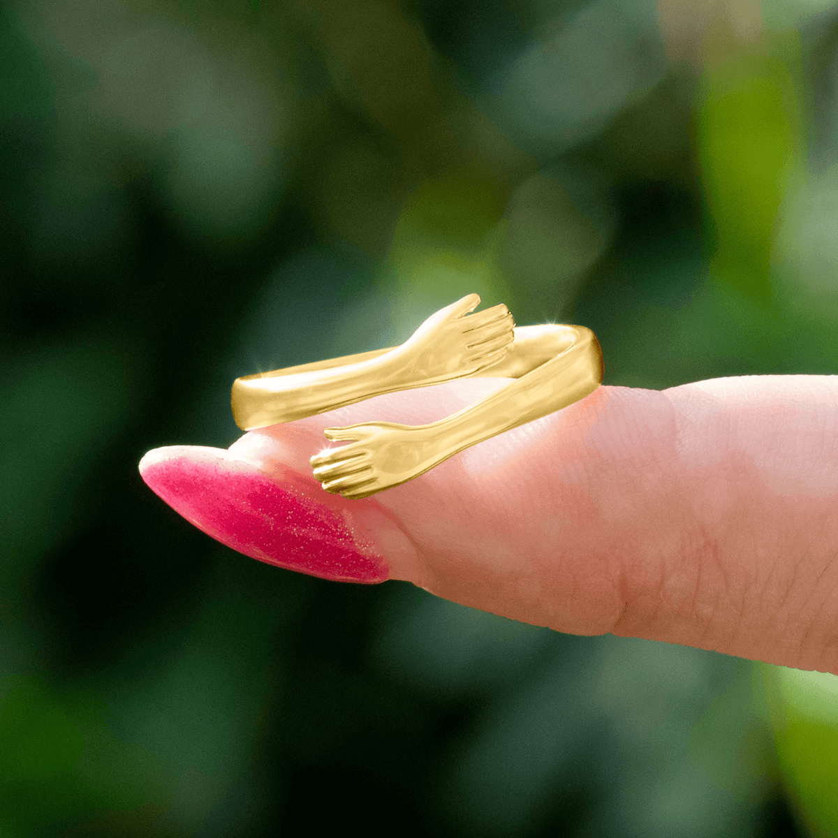 Lavisa - Gold Hug From Heaven Ring - Memorial Comfort Jewelry