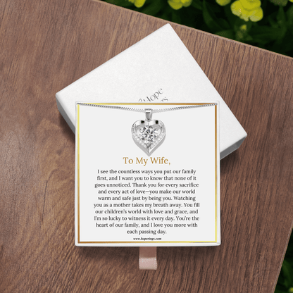 Lavisa - To My Wife Moissanite Necklace