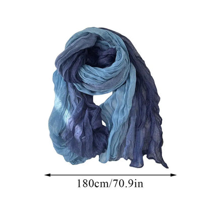 Lavisa - Soft Gradient Cotton Shawl Ladies Winter Scarf