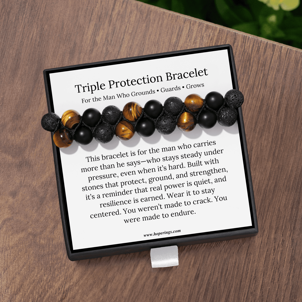 Lavisa - Triple Protection Stone Bracelet