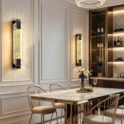 Lavisa - Dimmable Luxury Long Strip Crystal Bubble LED Wall Sconce
