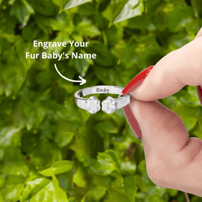 Lavisa - Dog Mom Paw Hug Ring