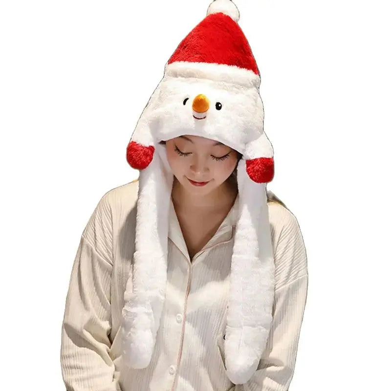 Lavisa - Plush Christmas Santa Hat - Festive Holiday Party Accessory