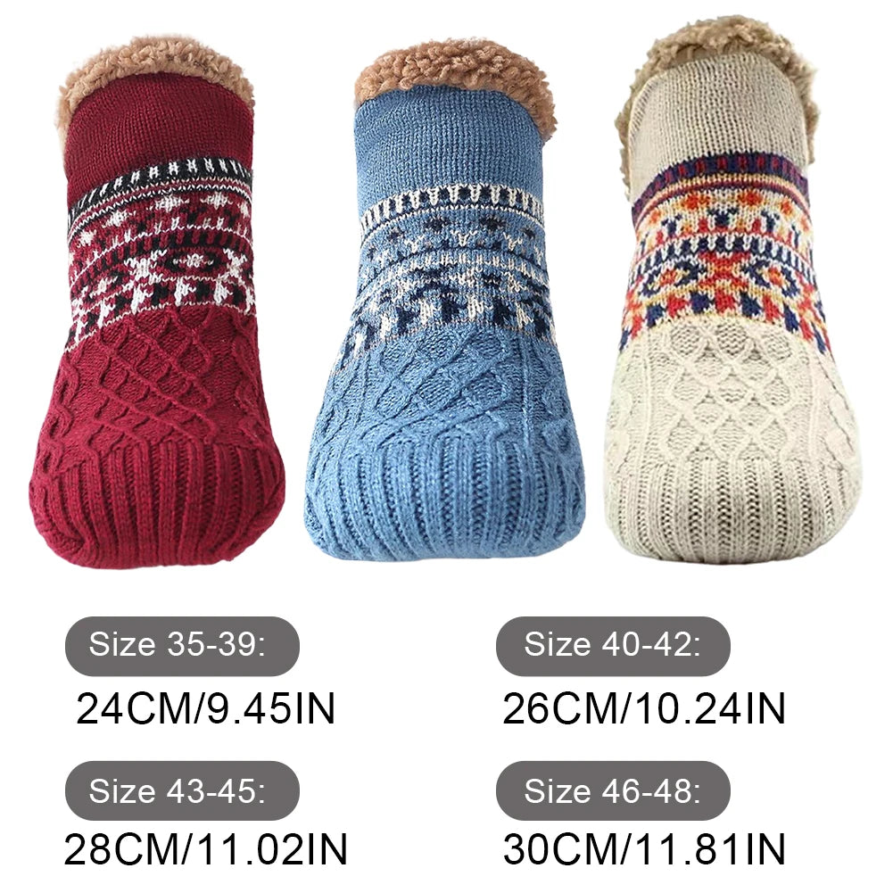 Lavisa - Knitted Slipper Socks with Fleece Lining