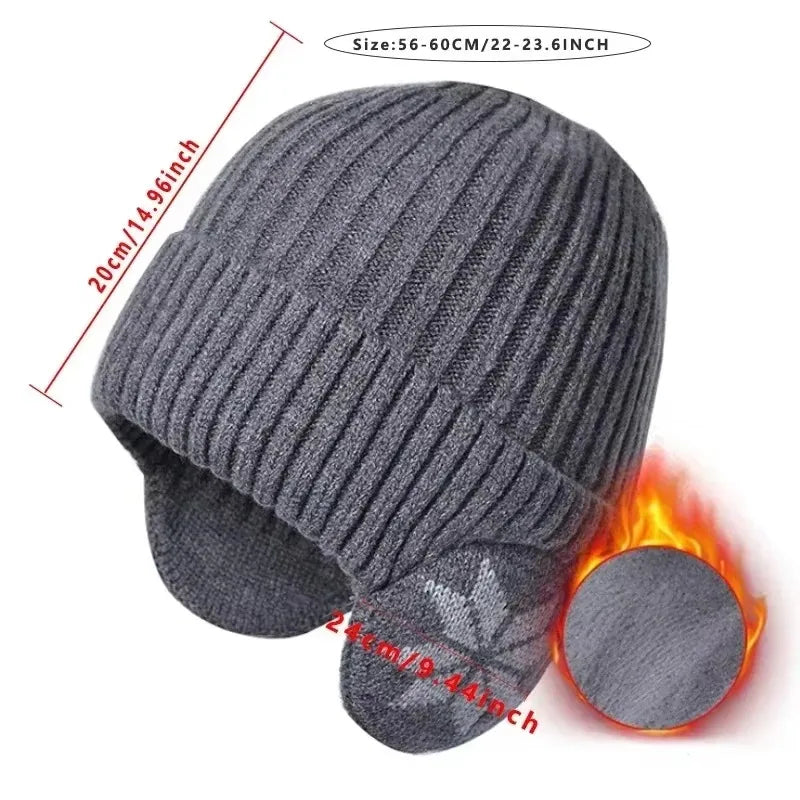 Lavisa - Unisex Winter Knit Beanie Hat - Warm Ear Protection & Thermal Cap