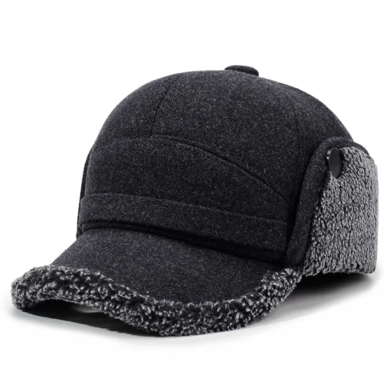 Lavisa - Winter Baseball Cap with Fleece Earflaps