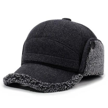 Lavisa - Winter Baseball Cap with Fleece Earflaps