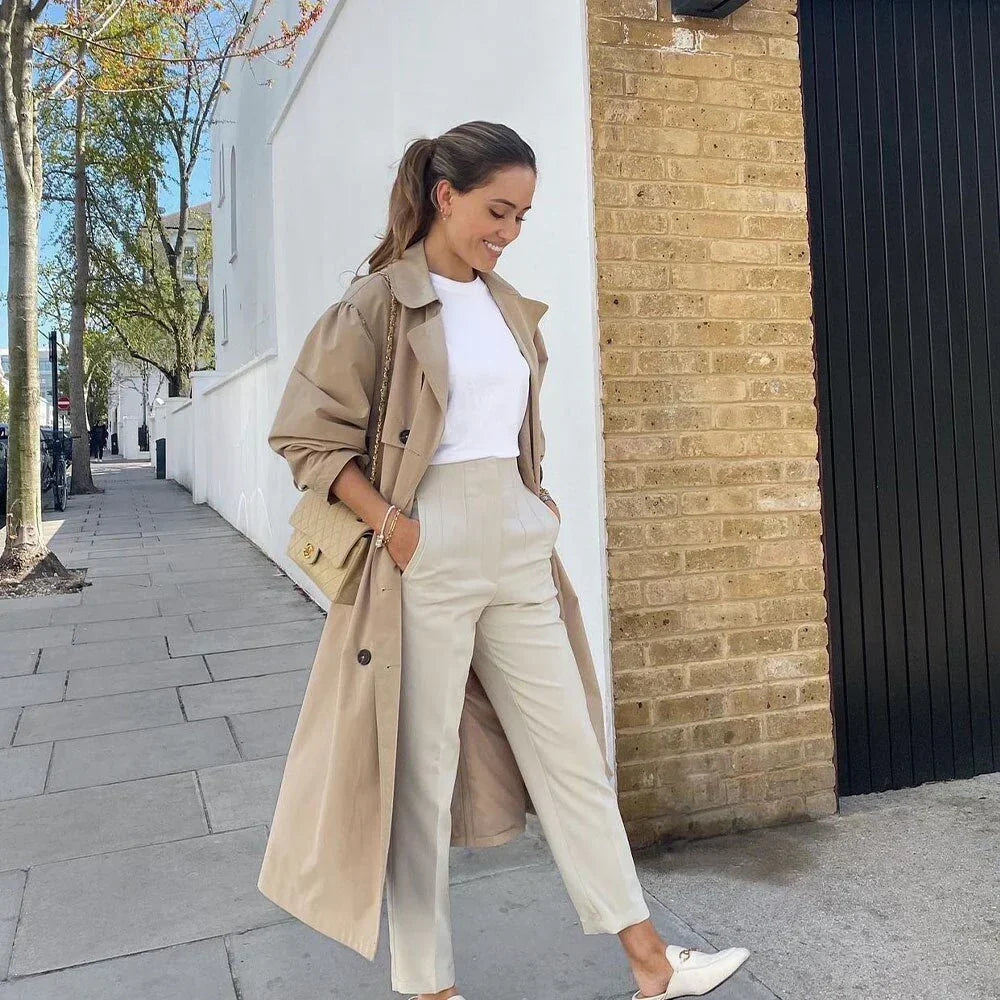 Lavisa - Wrinkle Resistant Straight Leg Trousers