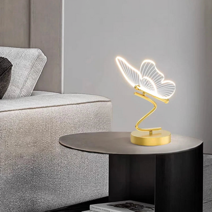 Lavisa Nordic Butterfly LED Table Lamp casting soft ambient glow - EU Plug