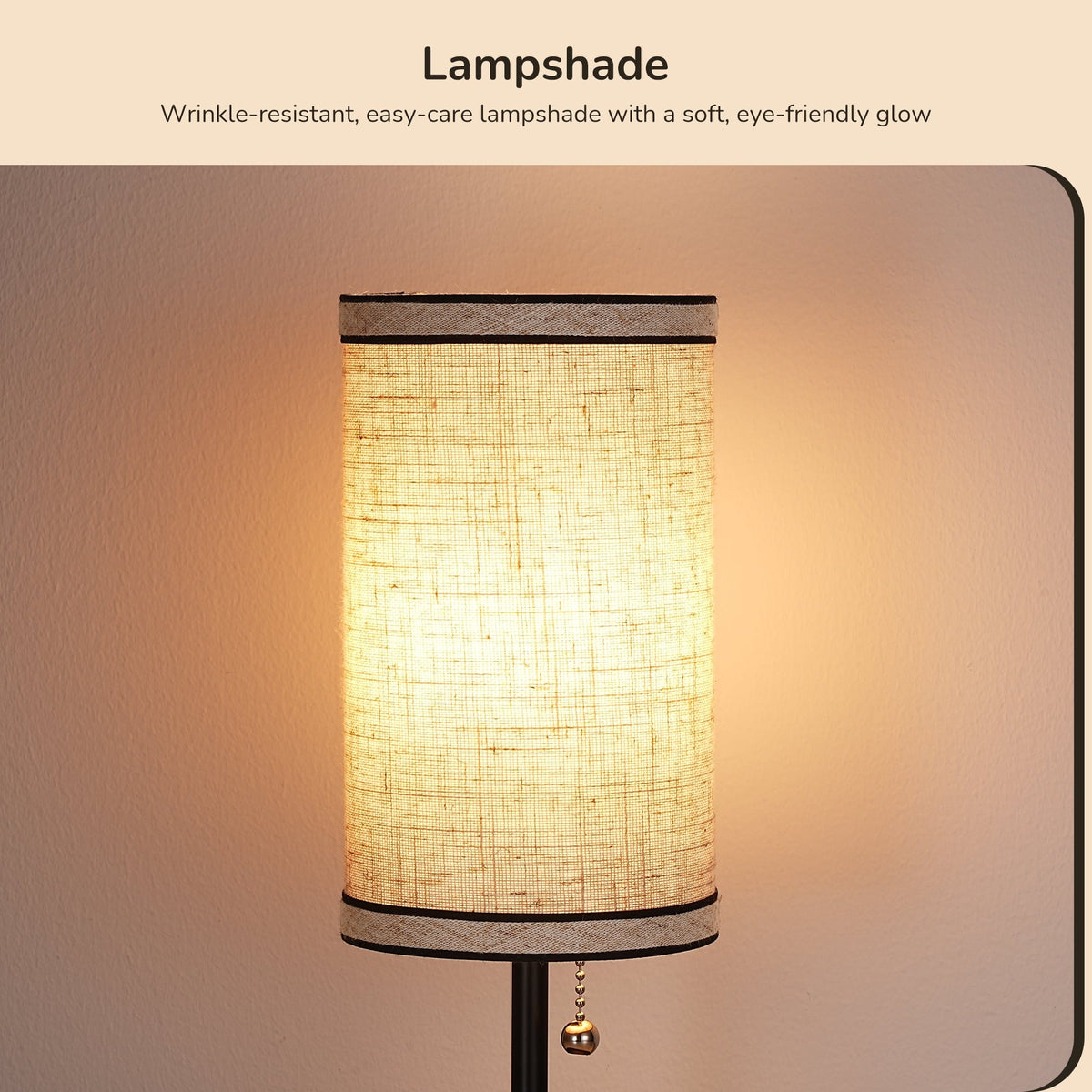 Lavisa - Small Bedside Table Lamps with USB Charging Ports