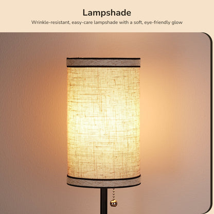 Lavisa - Small Bedside Table Lamps with USB Charging Ports