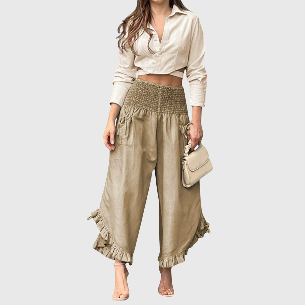 Lavisa - Women's Casual Pleated Pants - Comfortable & Versatile