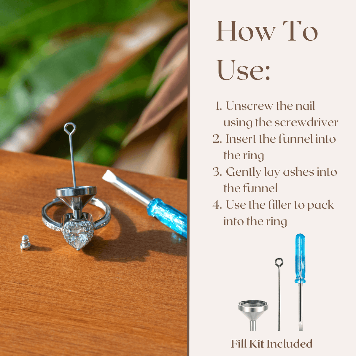 Lavisa - Forever In My Heart Urn Ring