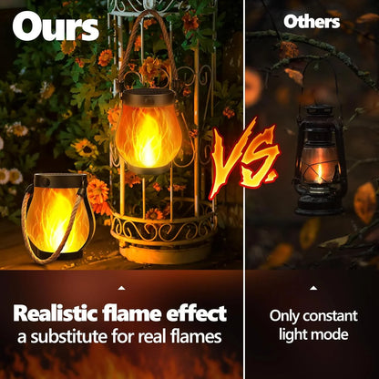 Lavisa - Outdoor Solar Flame Lantern