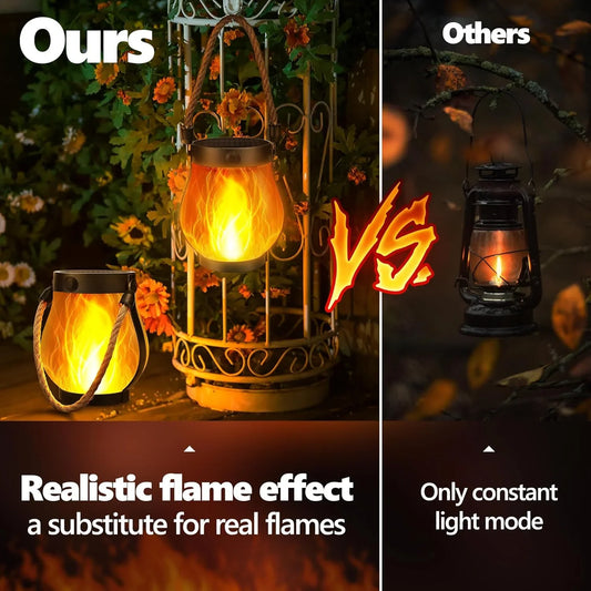 Lavisa - Outdoor Solar Flame Lantern