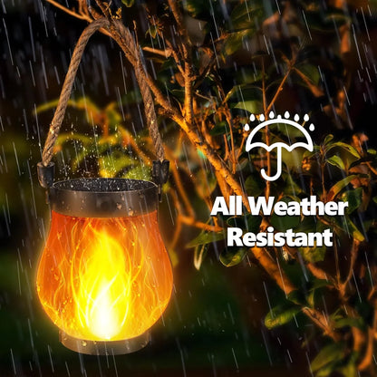 Lavisa - Outdoor Solar Flame Lantern