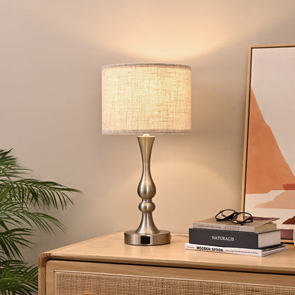 Lavisa - Touch-Control Modern Table Lamps Set of Two with USB Ports