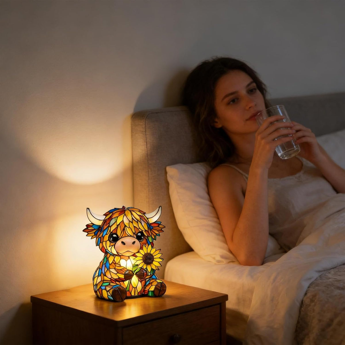 Lavisa - Highland Cow LED Resin Night Light