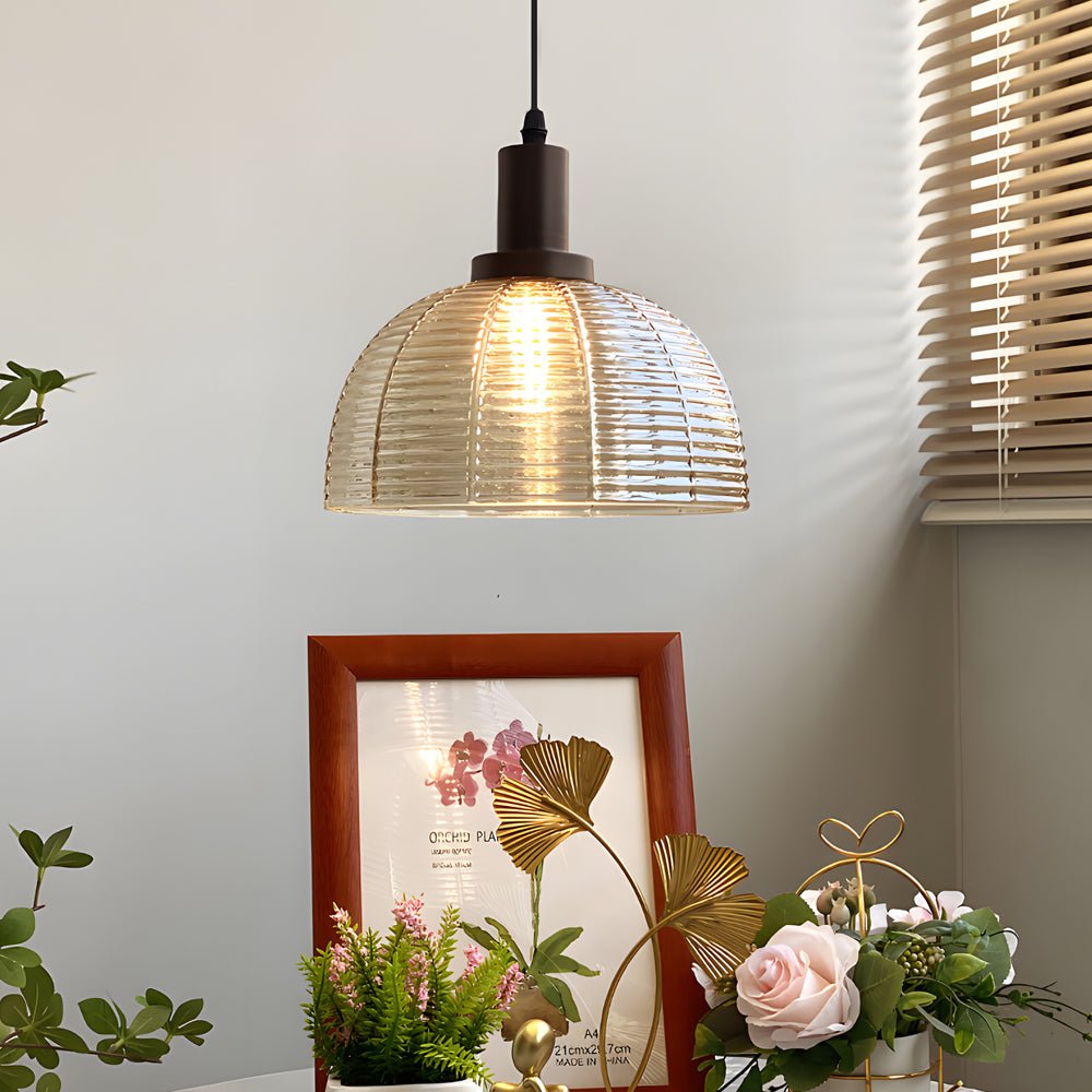 Lavisa - Vintage Glass Dome Pendant Light