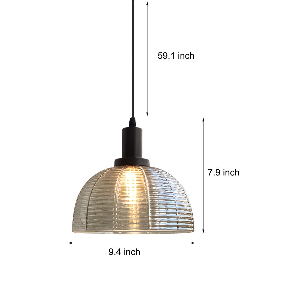 Lavisa - Vintage Glass Dome Pendant Light