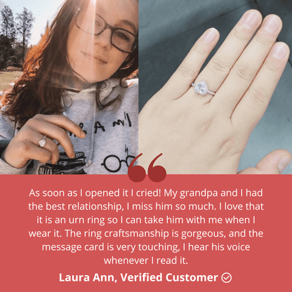 Lavisa - Forever In My Heart Urn Ring