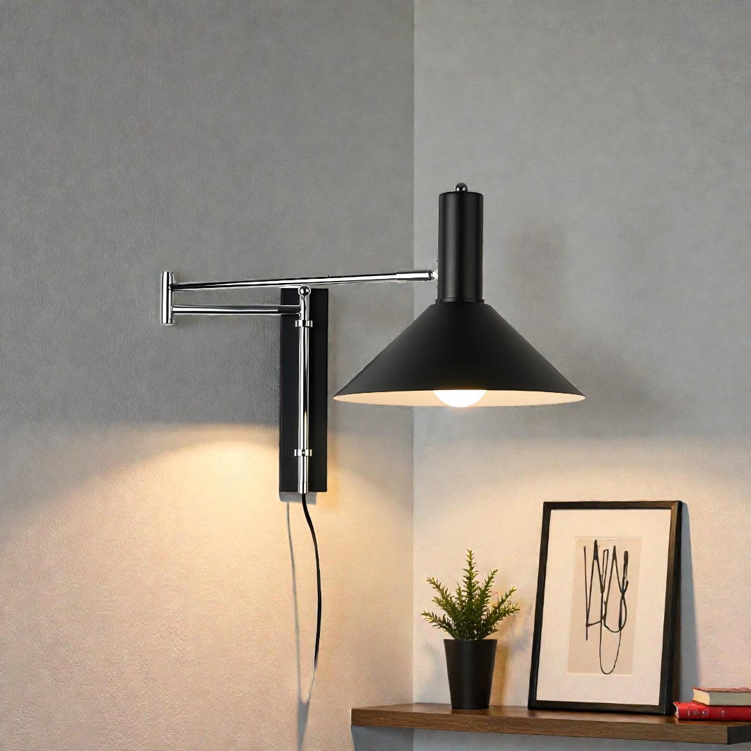 Lavisa - Adjustable Swing Arm Wall Light Modern Reading Lamp
