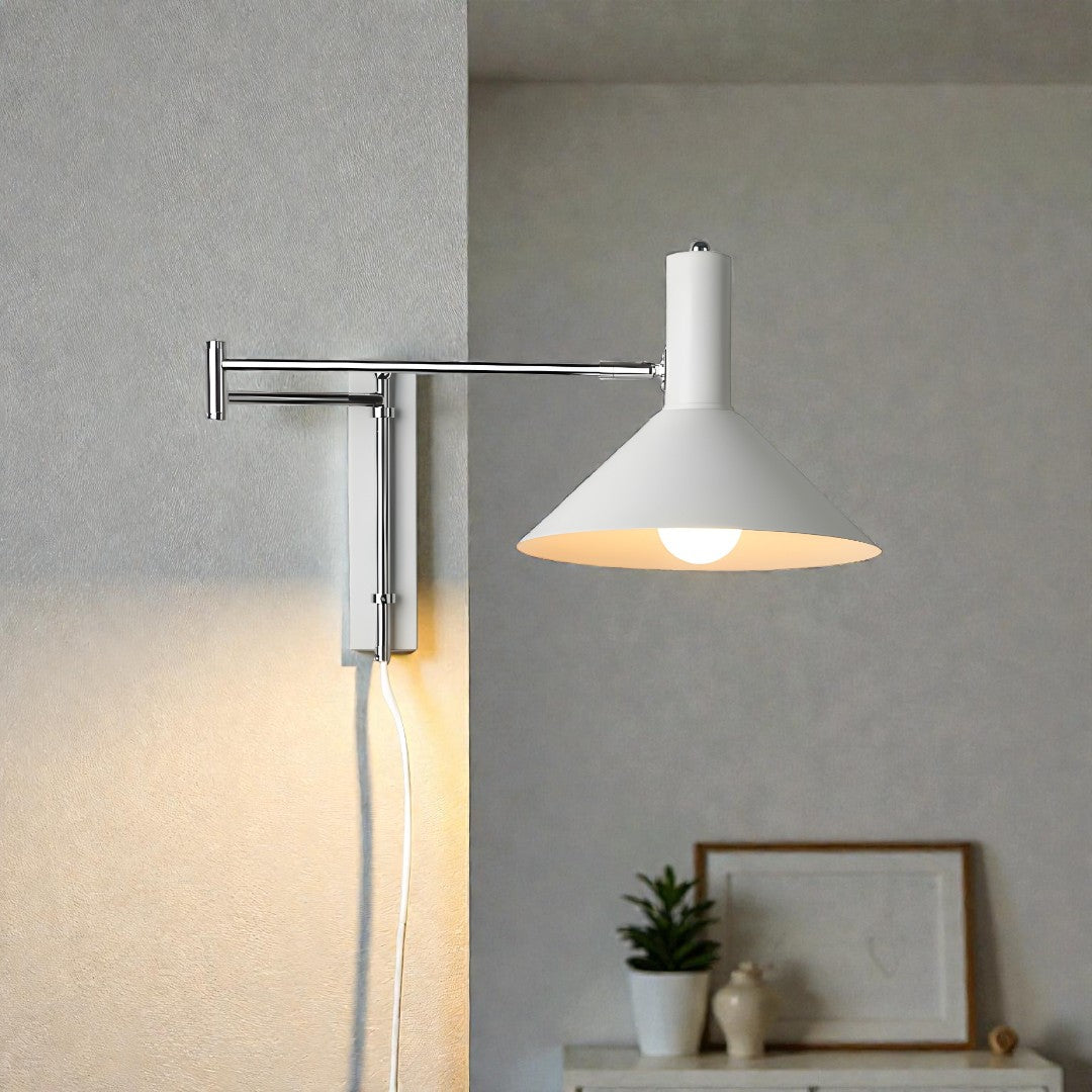 Lavisa - Adjustable Swing Arm Wall Light Modern Reading Lamp