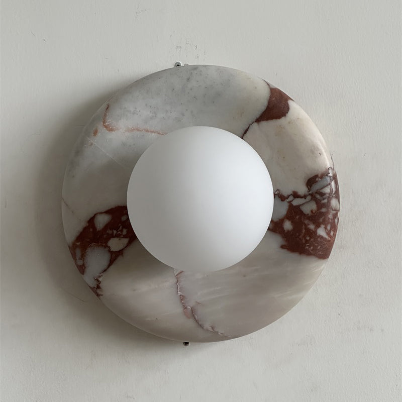Lavisa - Modern Disc Globe Wall Light - Minimalist LED Fixture