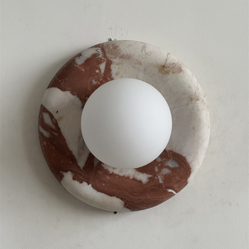 Lavisa - Modern Disc Globe Wall Light - Minimalist LED Fixture