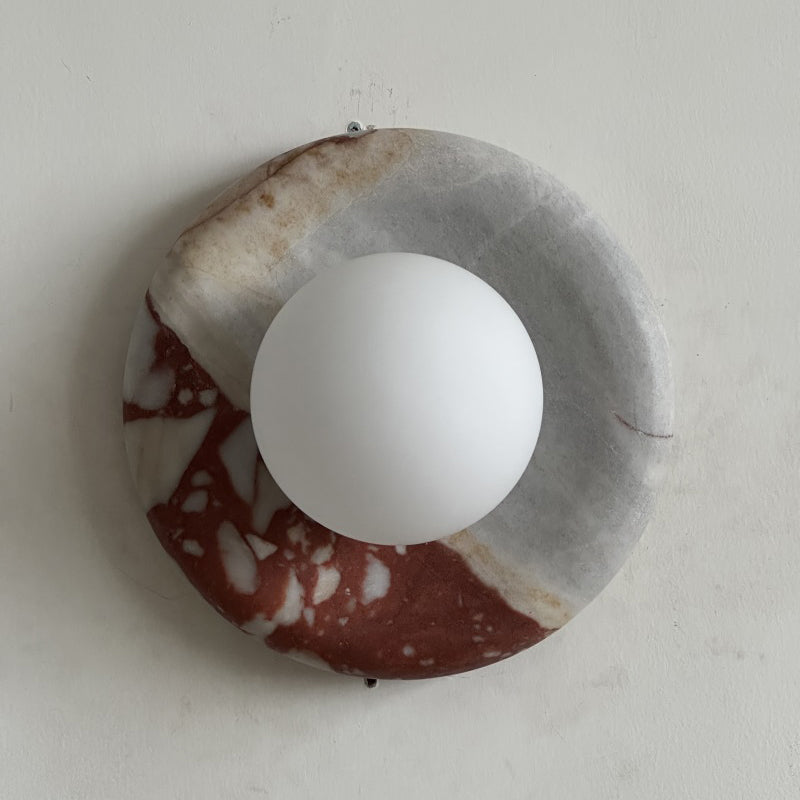 Lavisa - Modern Disc Globe Wall Light - Minimalist LED Fixture