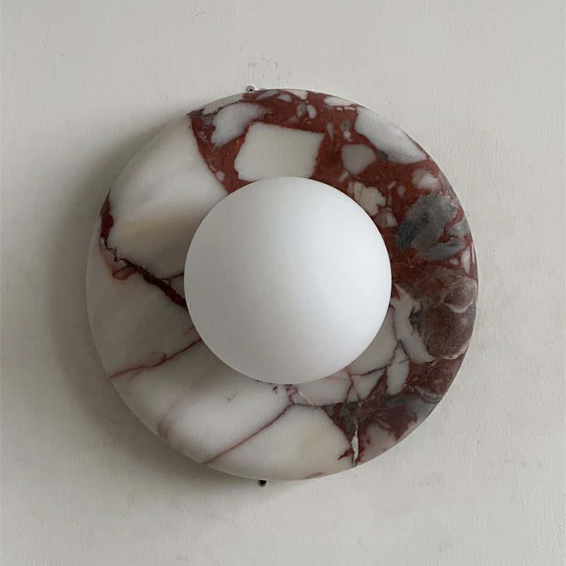 Lavisa - Modern Disc Globe Wall Light - Minimalist LED Fixture