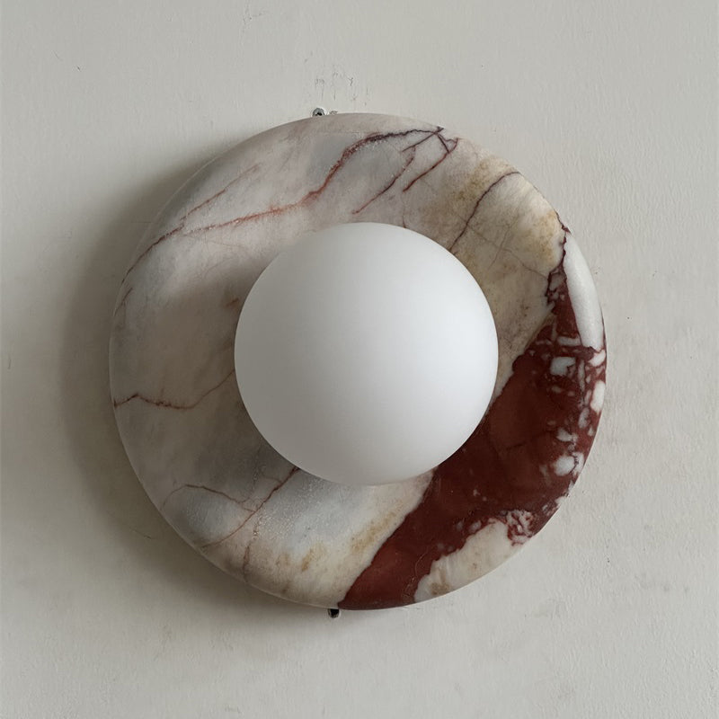 Lavisa - Modern Disc Globe Wall Light - Minimalist LED Fixture