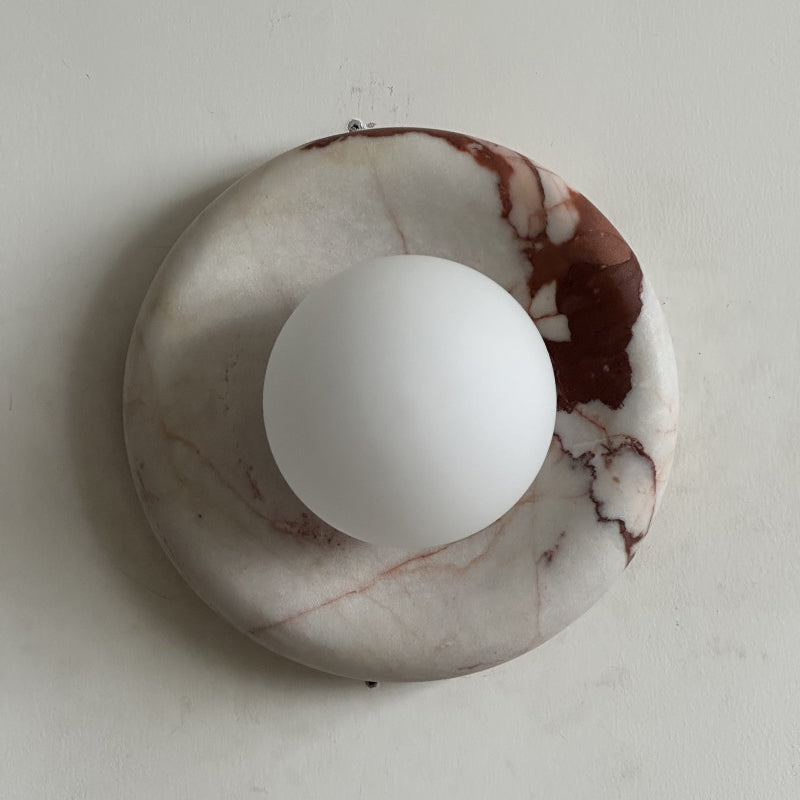 Lavisa - Modern Disc Globe Wall Light - Minimalist LED Fixture