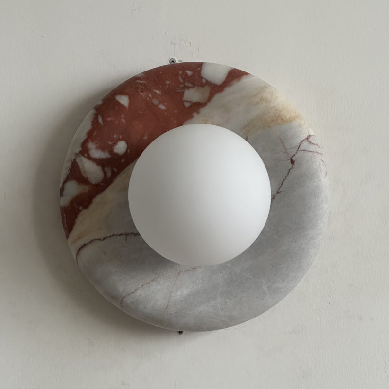 Lavisa - Modern Disc Globe Wall Light - Minimalist LED Fixture