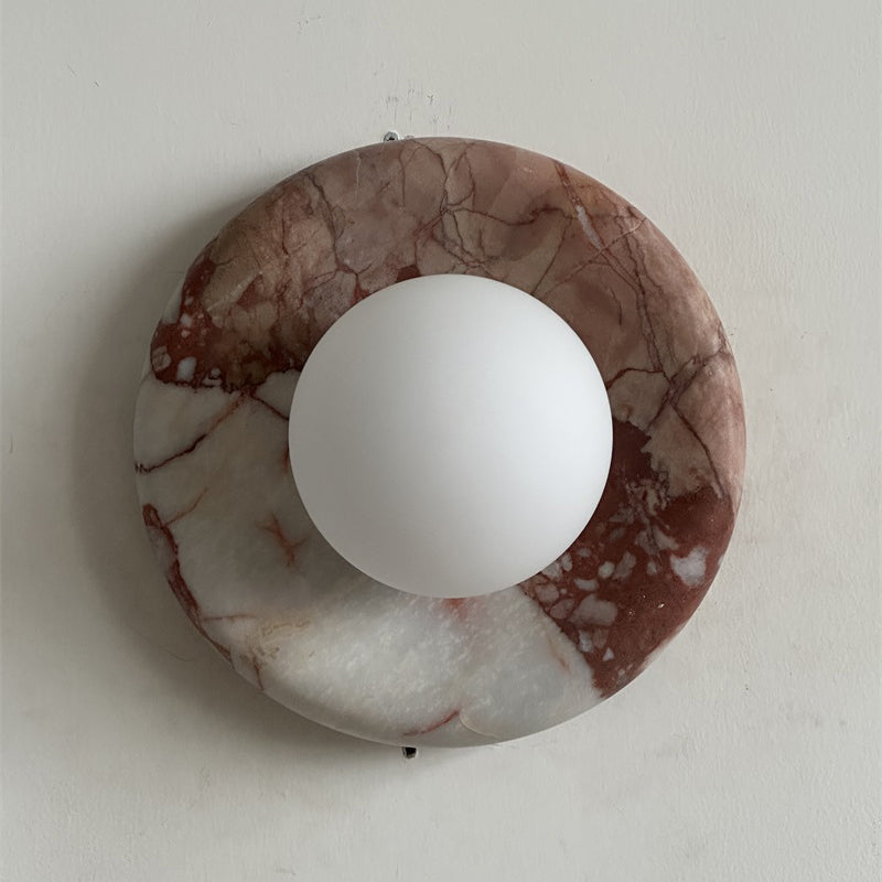 Lavisa - Modern Disc Globe Wall Light - Minimalist LED Fixture