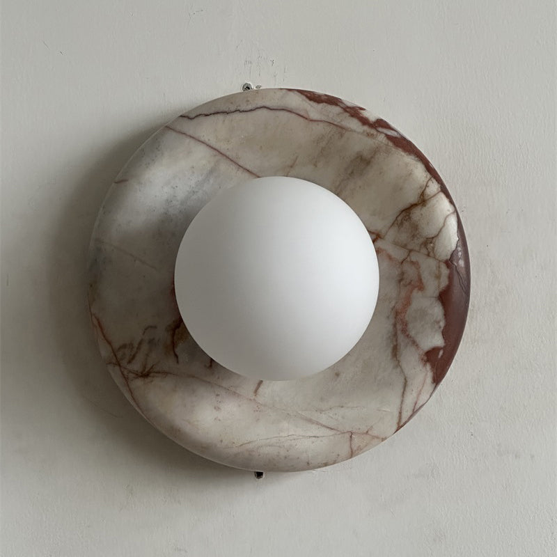Lavisa - Modern Disc Globe Wall Light - Minimalist LED Fixture