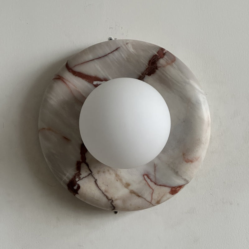 Lavisa - Modern Disc Globe Wall Light - Minimalist LED Fixture