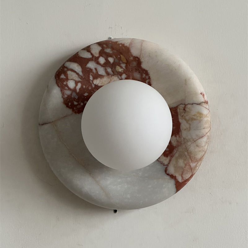 Lavisa - Modern Disc Globe Wall Light - Minimalist LED Fixture