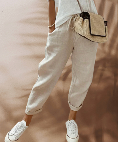 Lavisa - High Waisted Casual Wide Leg Summer Pants