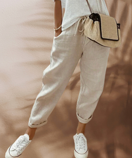 Lavisa - High Waisted Casual Wide Leg Summer Pants