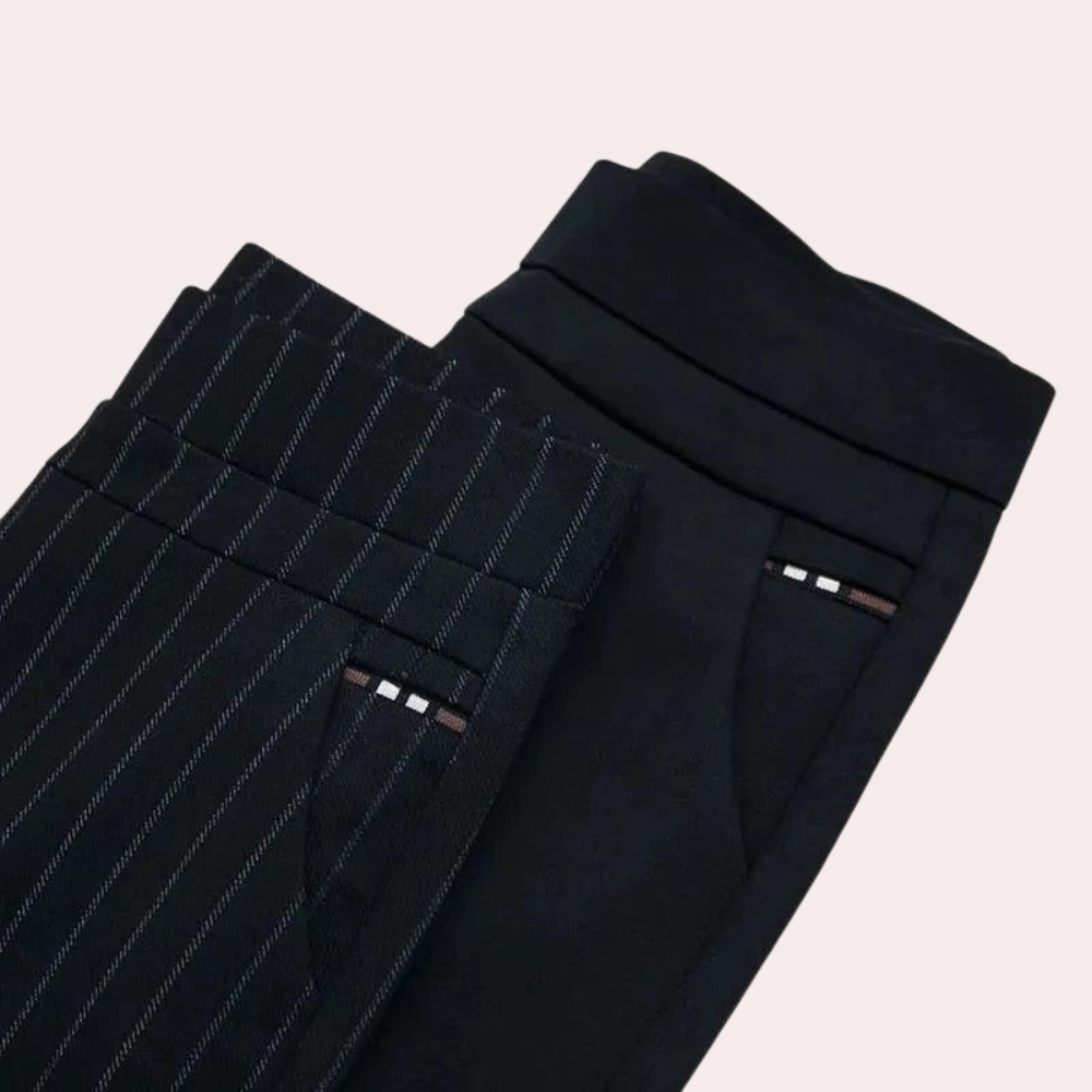 Lavisa - Women's High-Waisted Stretch Slim Fit Trousers