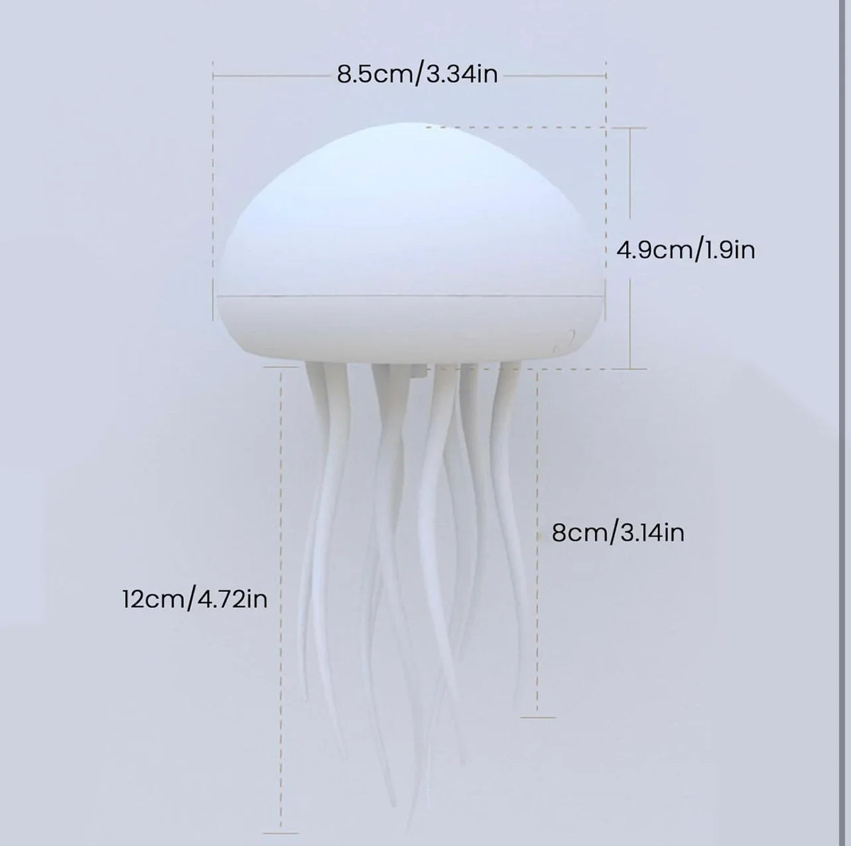 Lavisa - Jellyfish Lava Lamp RGB Color Changing Night Light