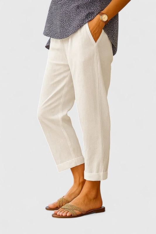Lavisa - Women's Straight Leg Pants with Pockets