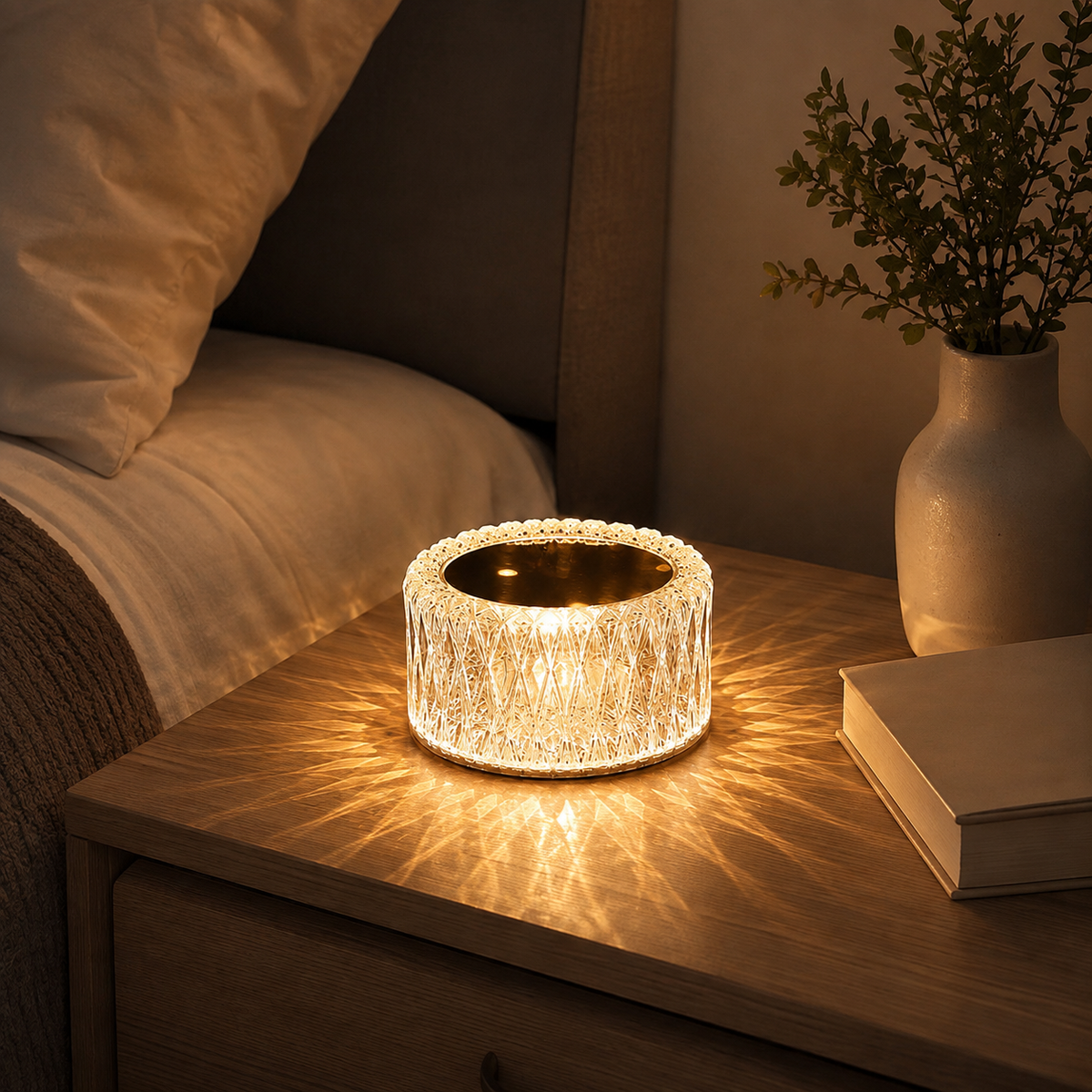 Lavisa - Dazzling Diamond Crystal Touch Table Lamp